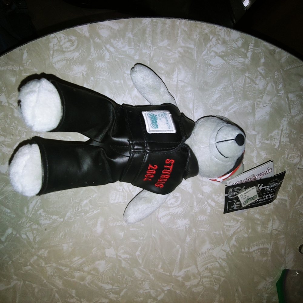 2003 Plush Motorcycle Stamp Bear